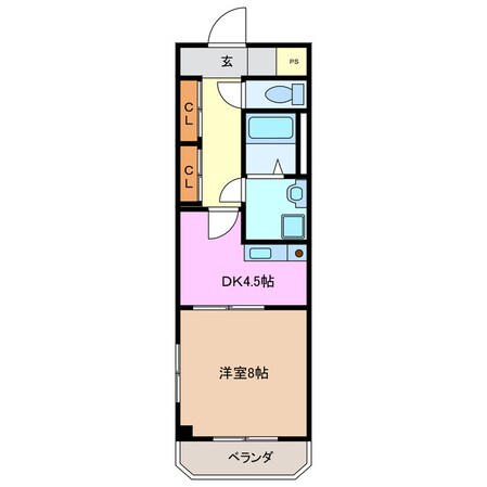 伊勢松本駅 徒歩10分 1階の物件間取画像